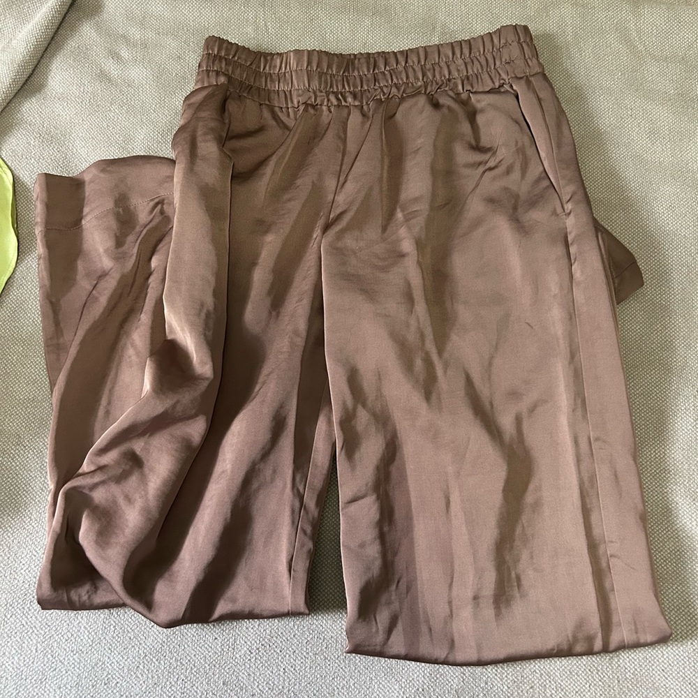 Satin dress pants